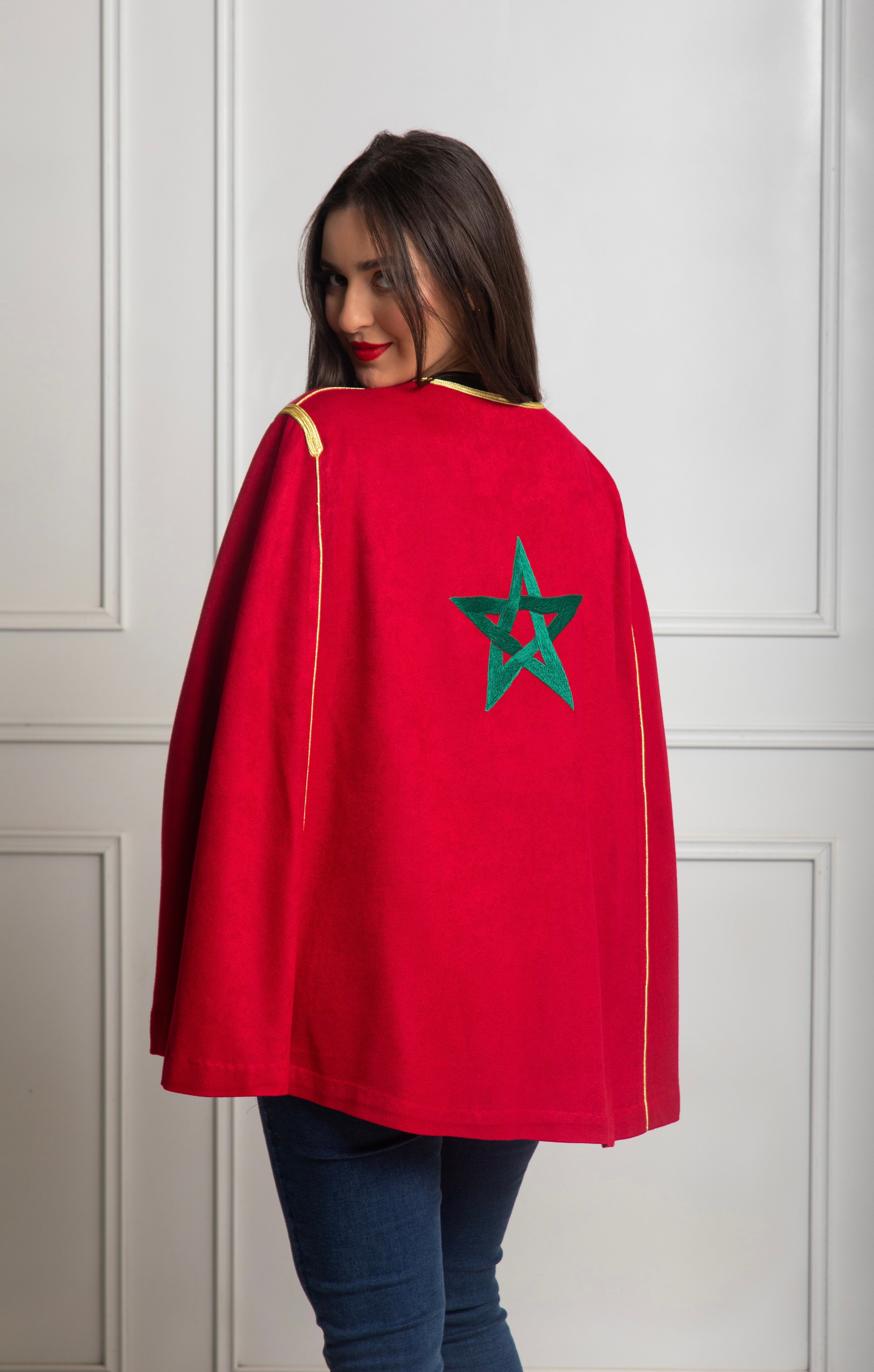 Moroccan Cape - Cape en Drapeau Marocain
