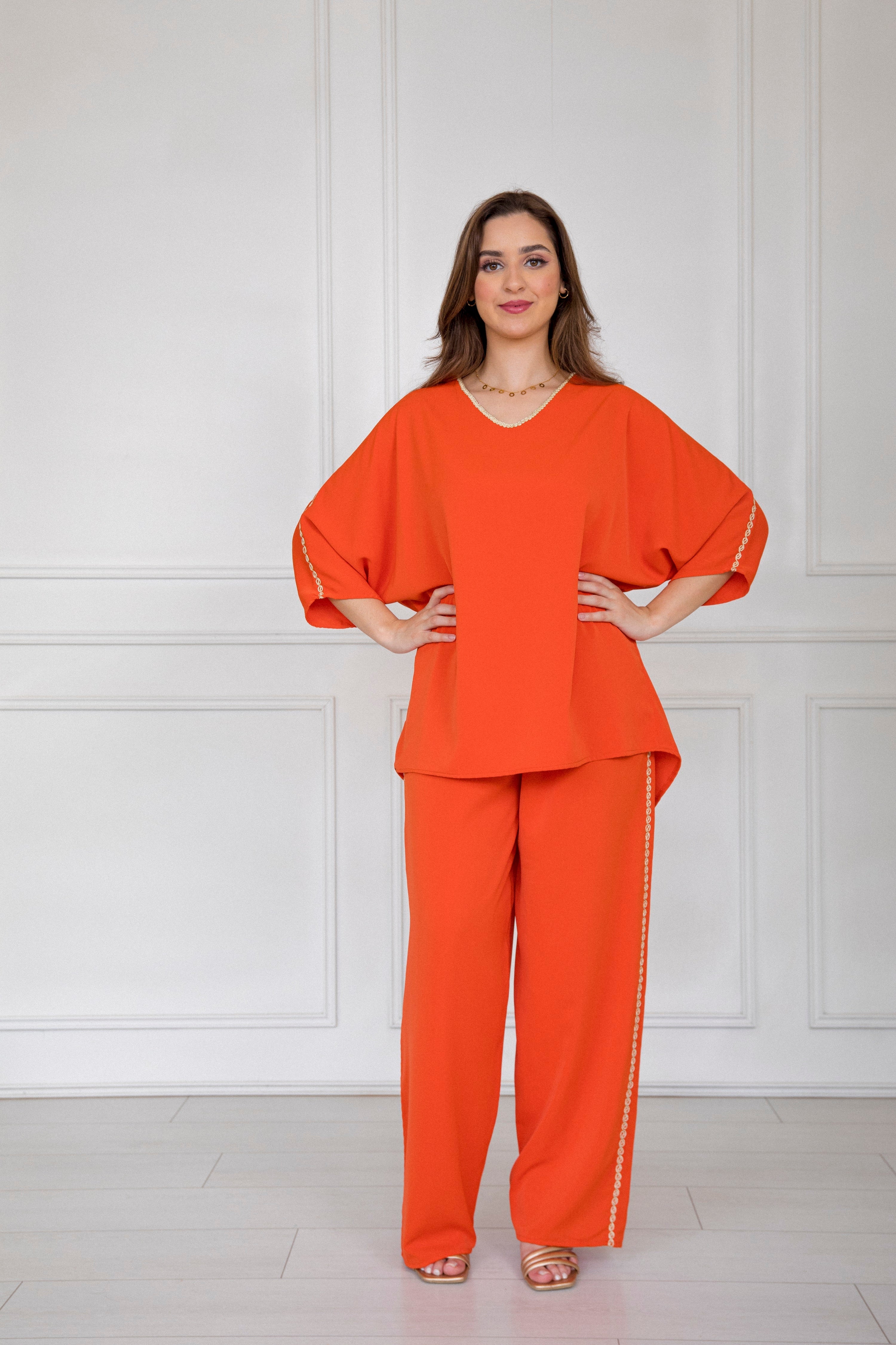 Ensemble Crêpe Rosa - Façon Maâlem