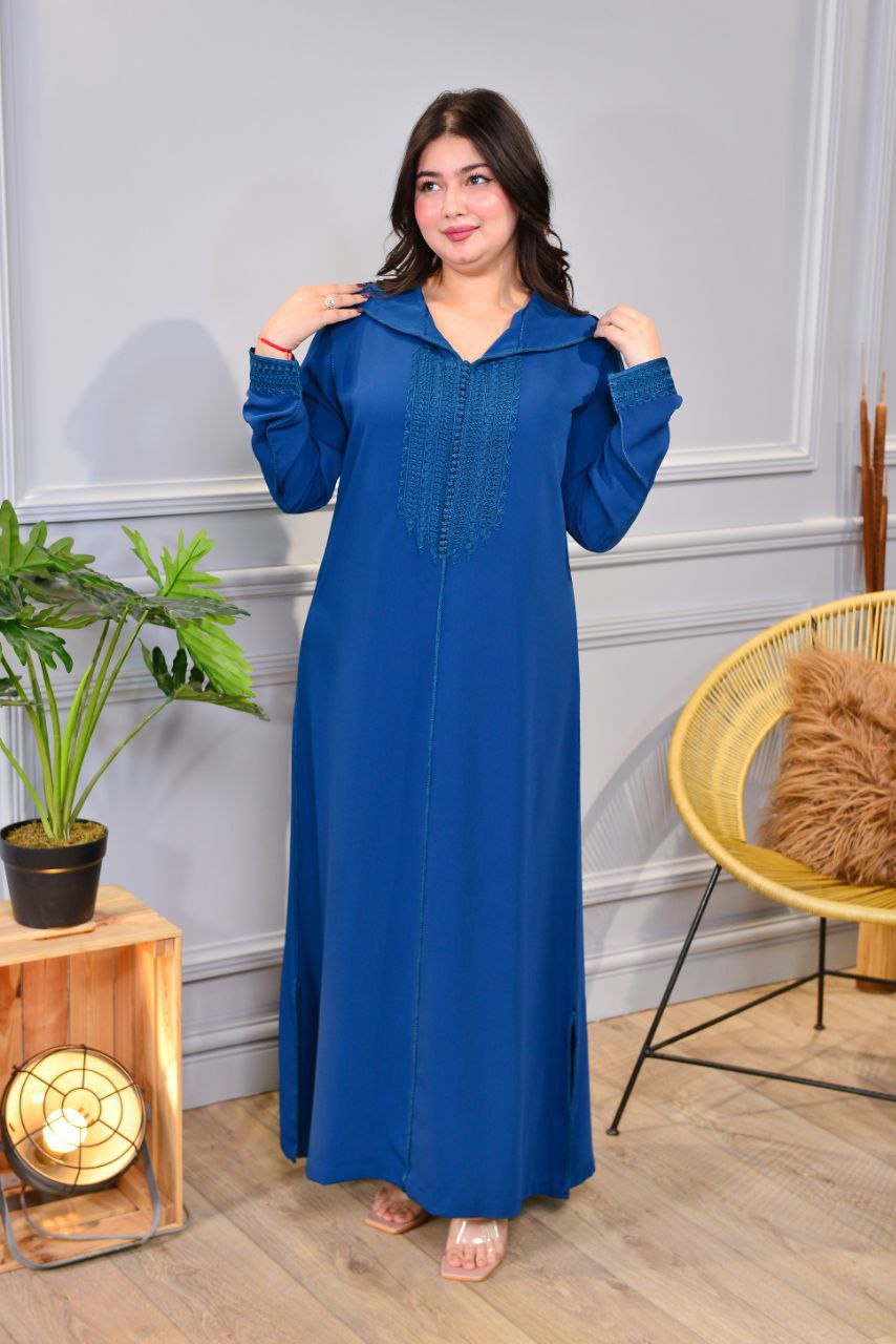 🧵 Tissu : Crêpe Dossoie soie + nouvelle broderie « kṭarfel »