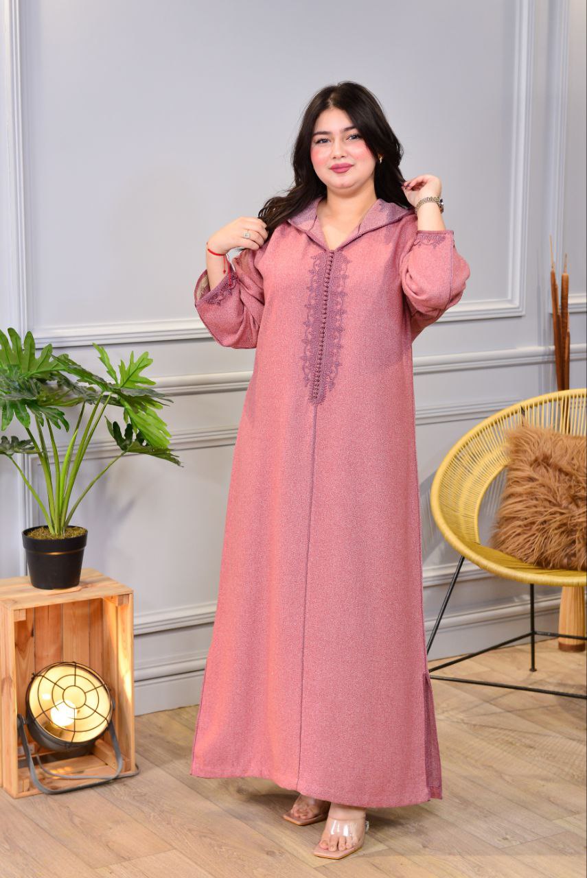 🧕 Djellaba d’hiver en tissu soufa de haute qualité