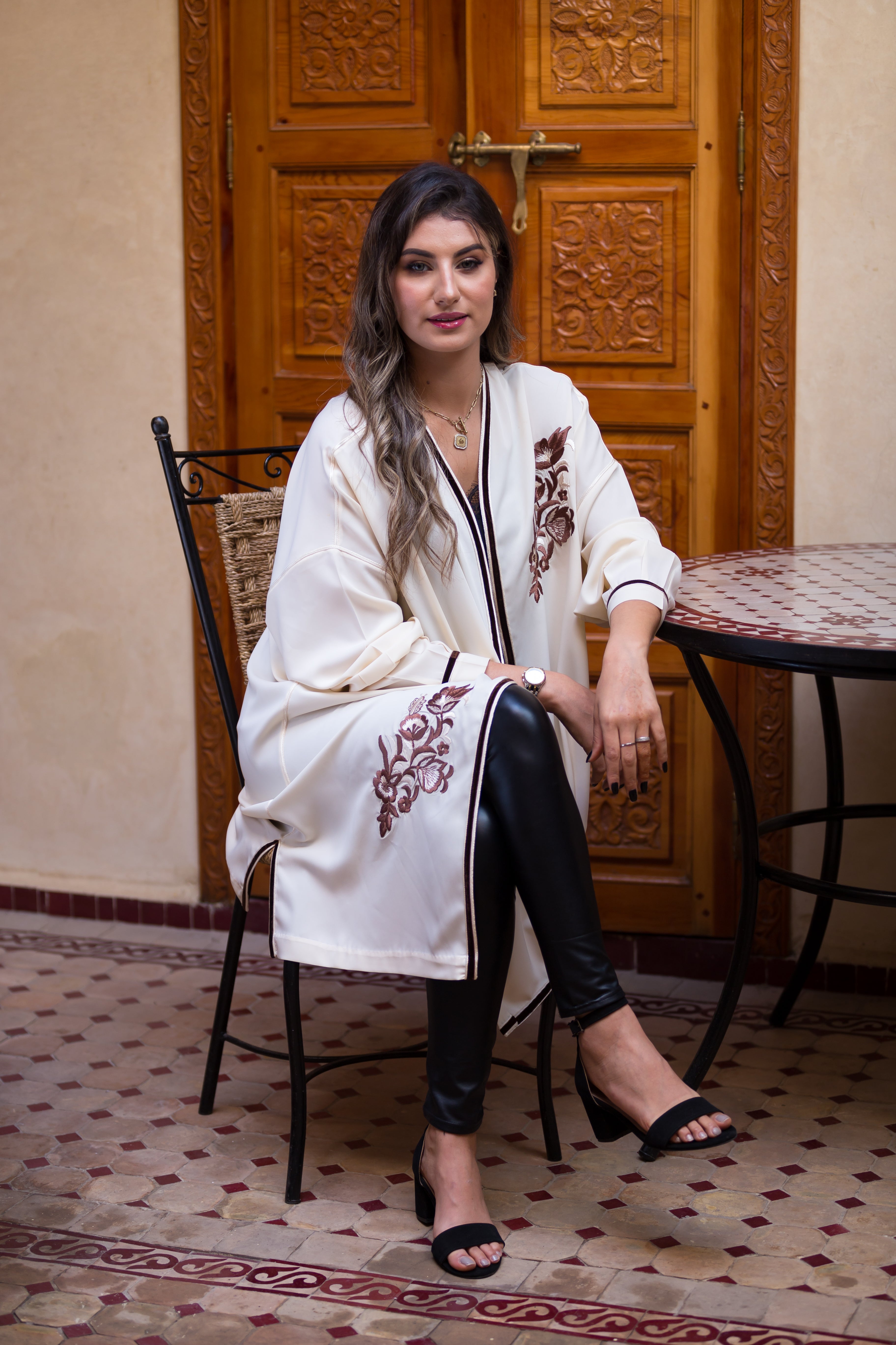 kimono-Tunique Fleurie