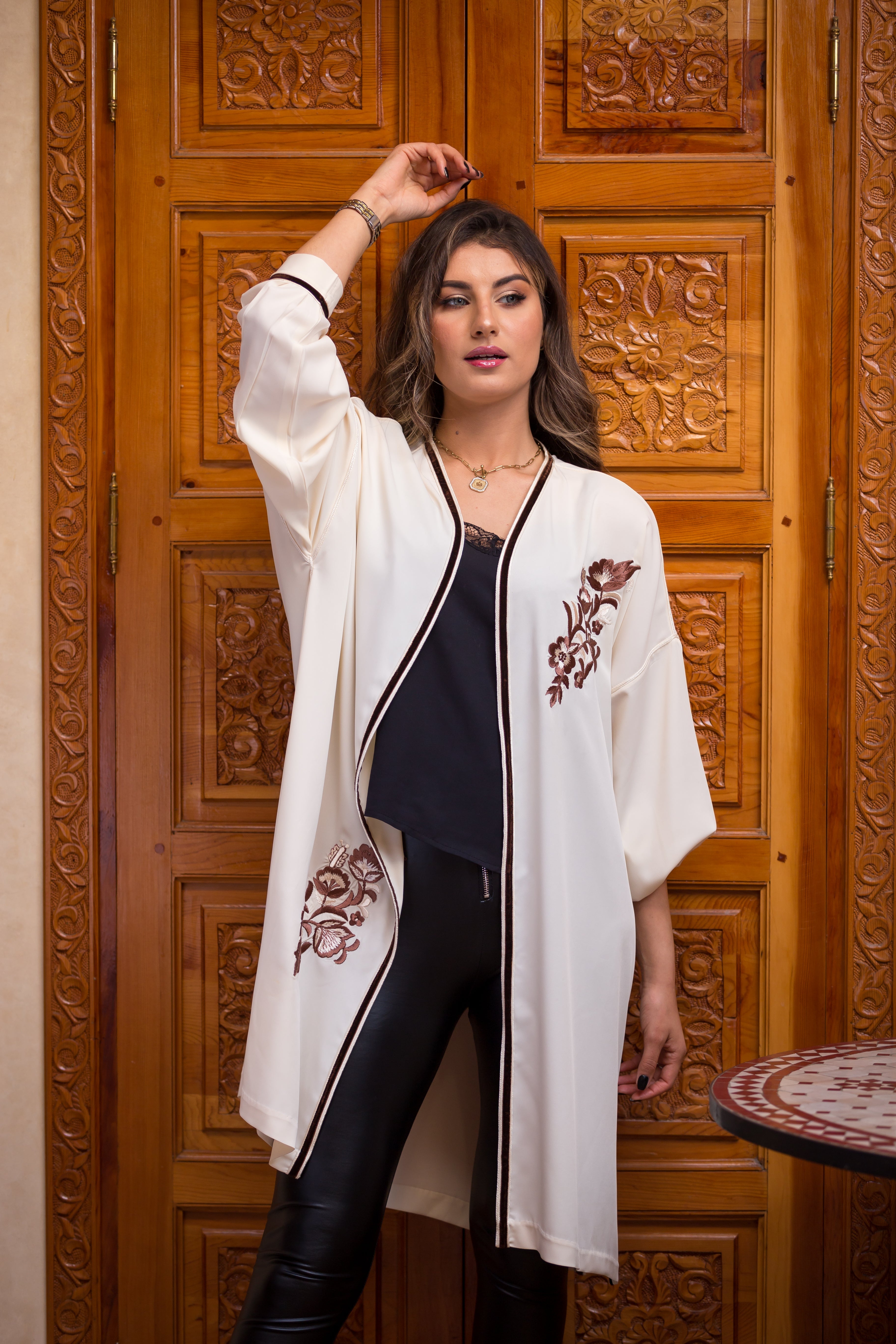 kimono-Tunique Fleurie