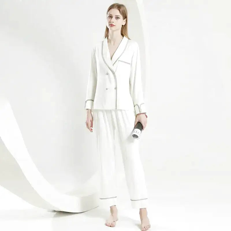 Pyjama Blanc Satin