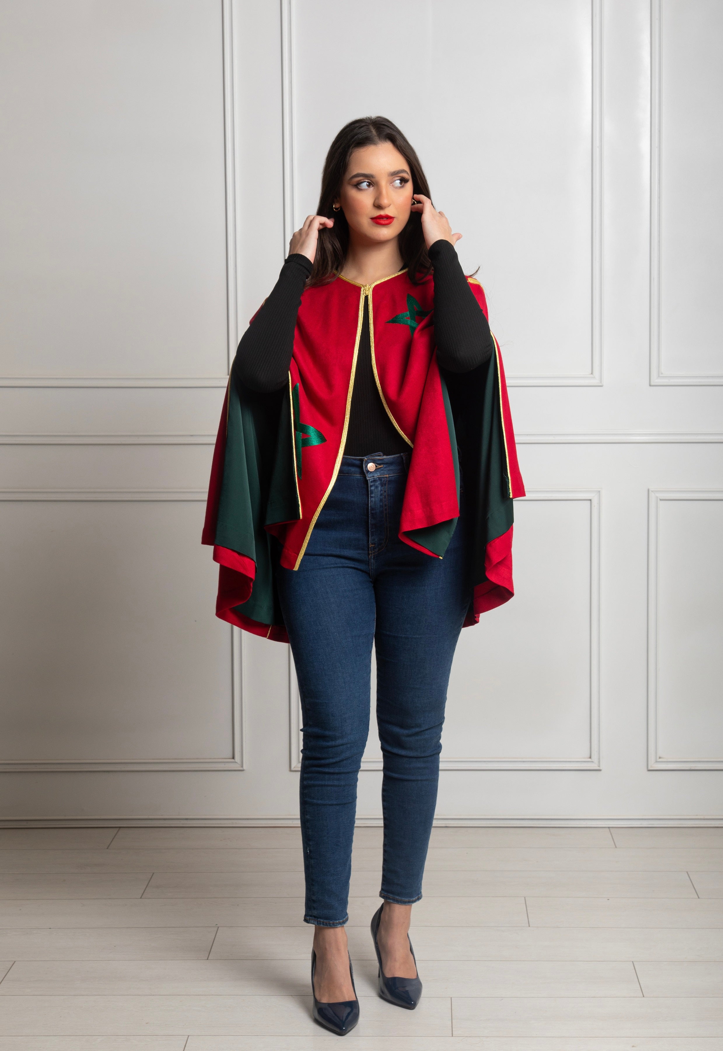Moroccan Cape - Cape en Drapeau Marocain