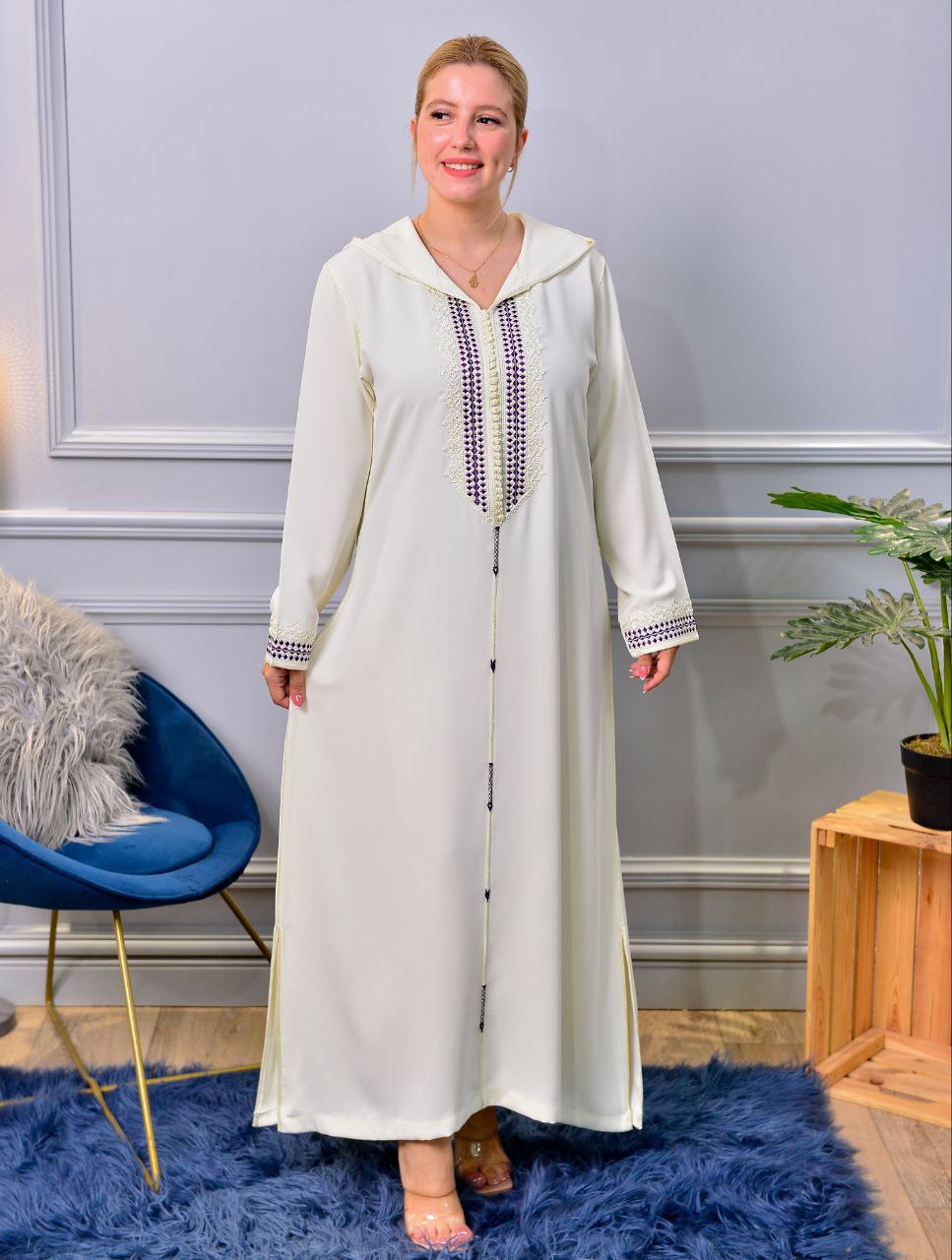 ✨ Nouvelle djellaba moderne à coupe évasée
