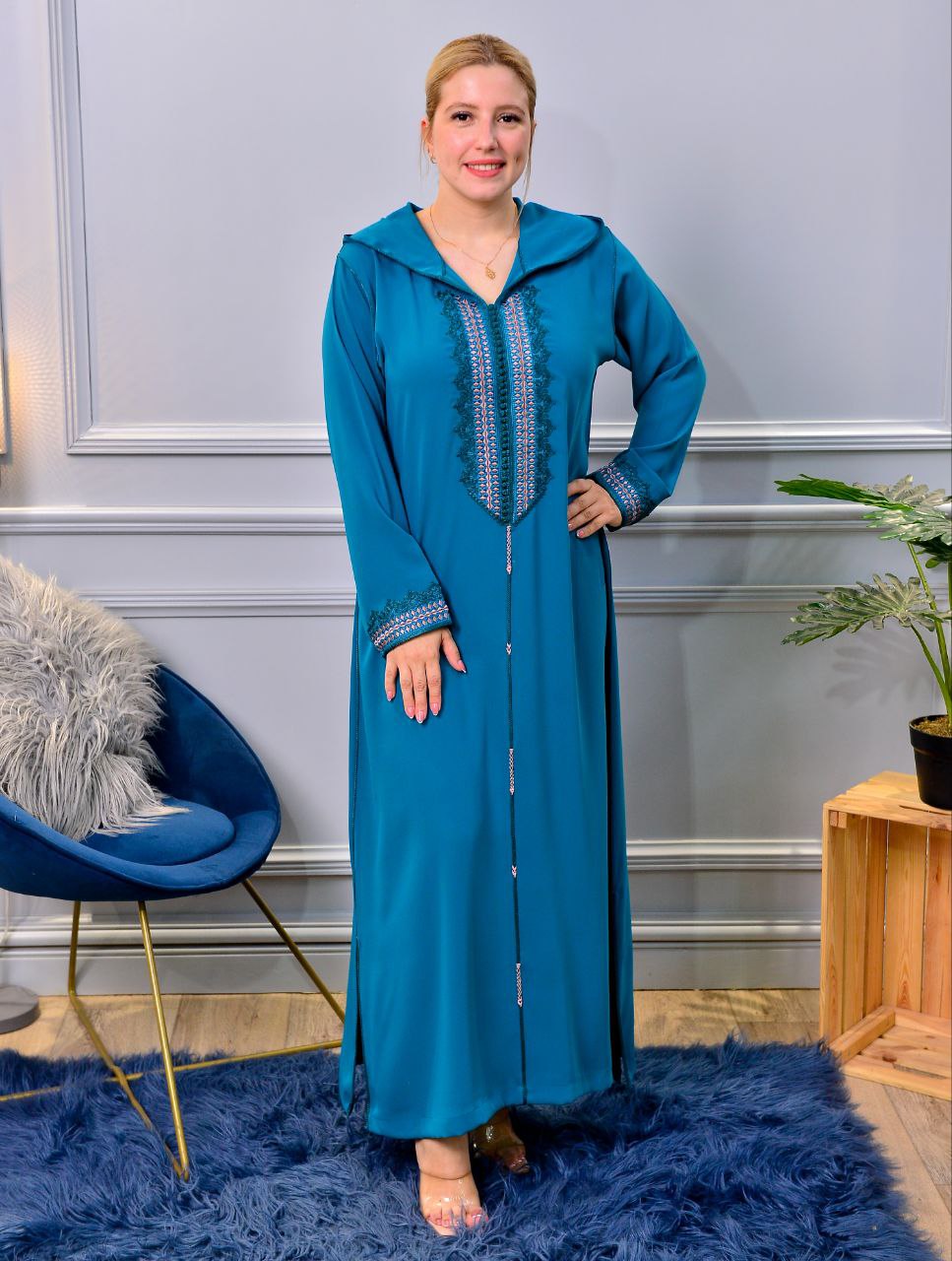 ✨ Nouvelle djellaba moderne à coupe évasée