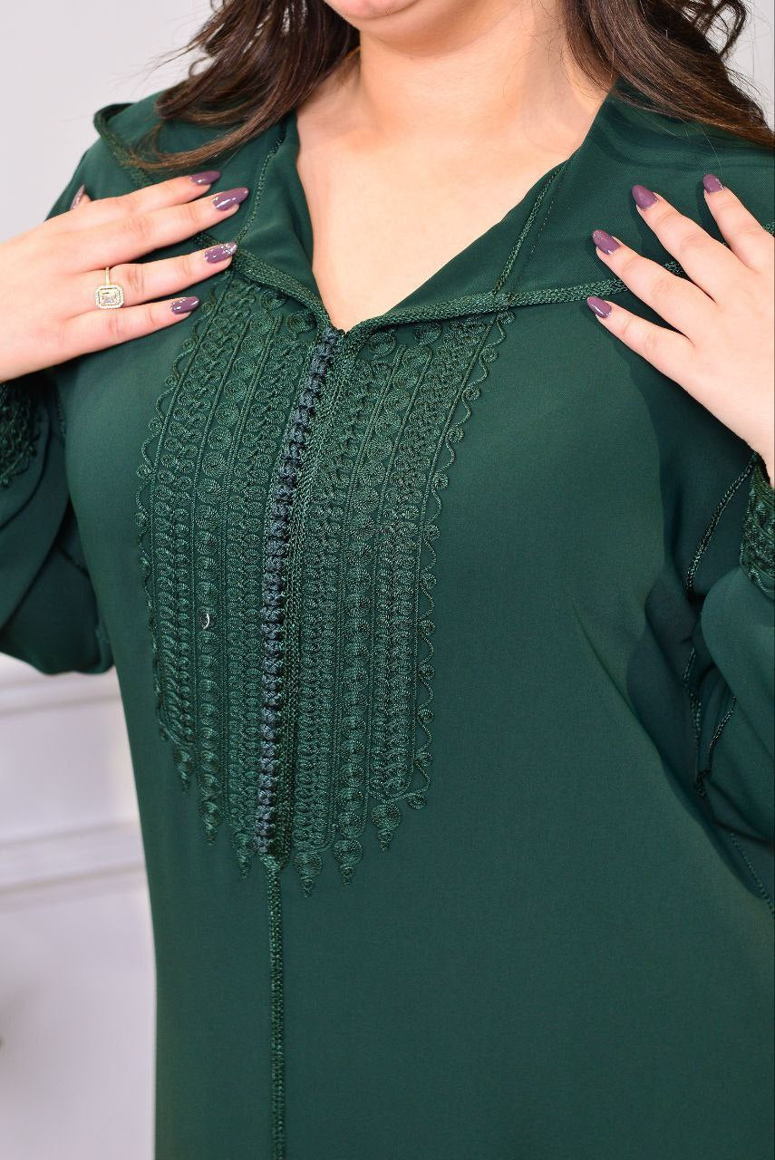 🧵 Tissu : Crêpe Dossoie soie + nouvelle broderie « kṭarfel »