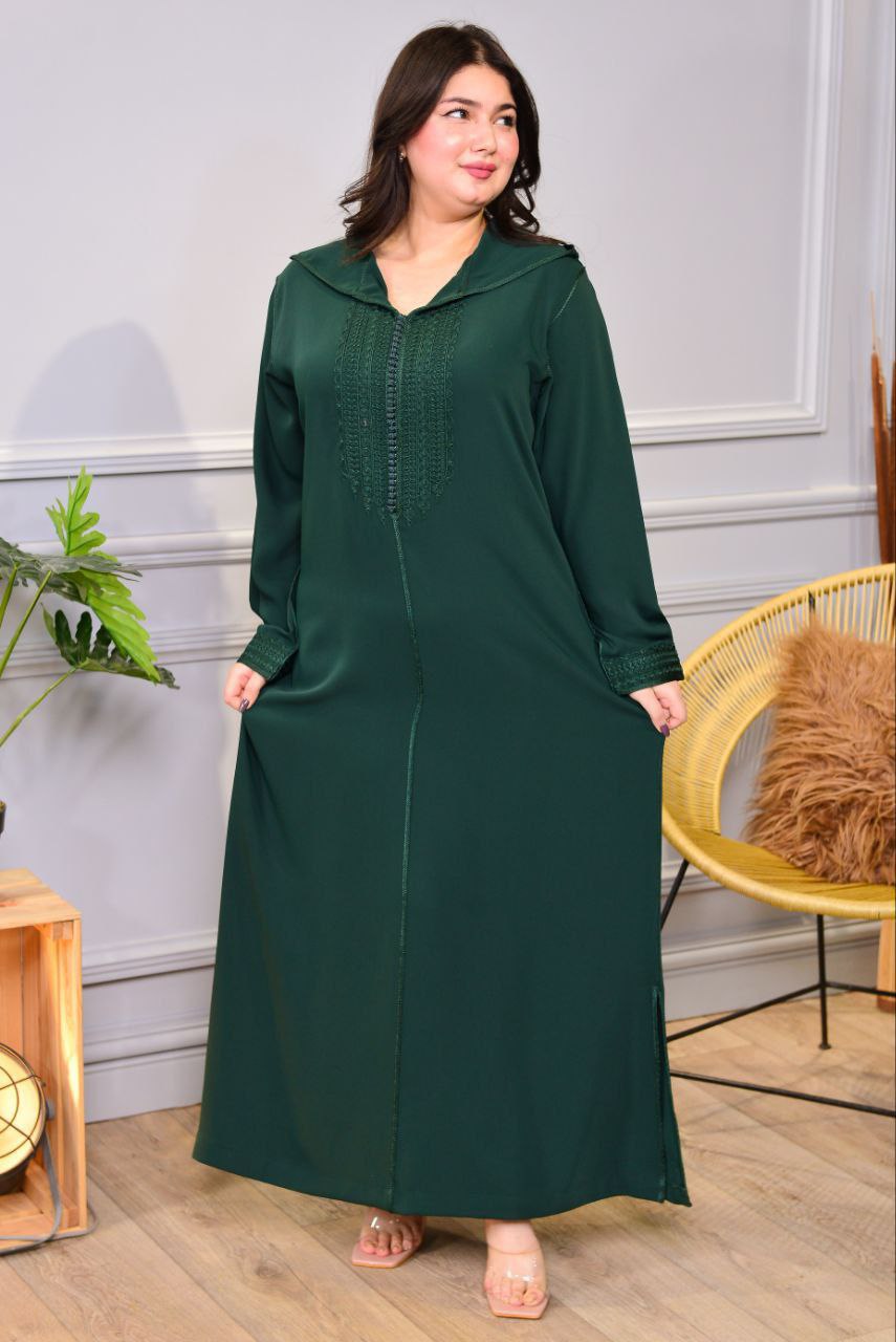 🧵 Tissu : Crêpe Dossoie soie + nouvelle broderie « kṭarfel »
