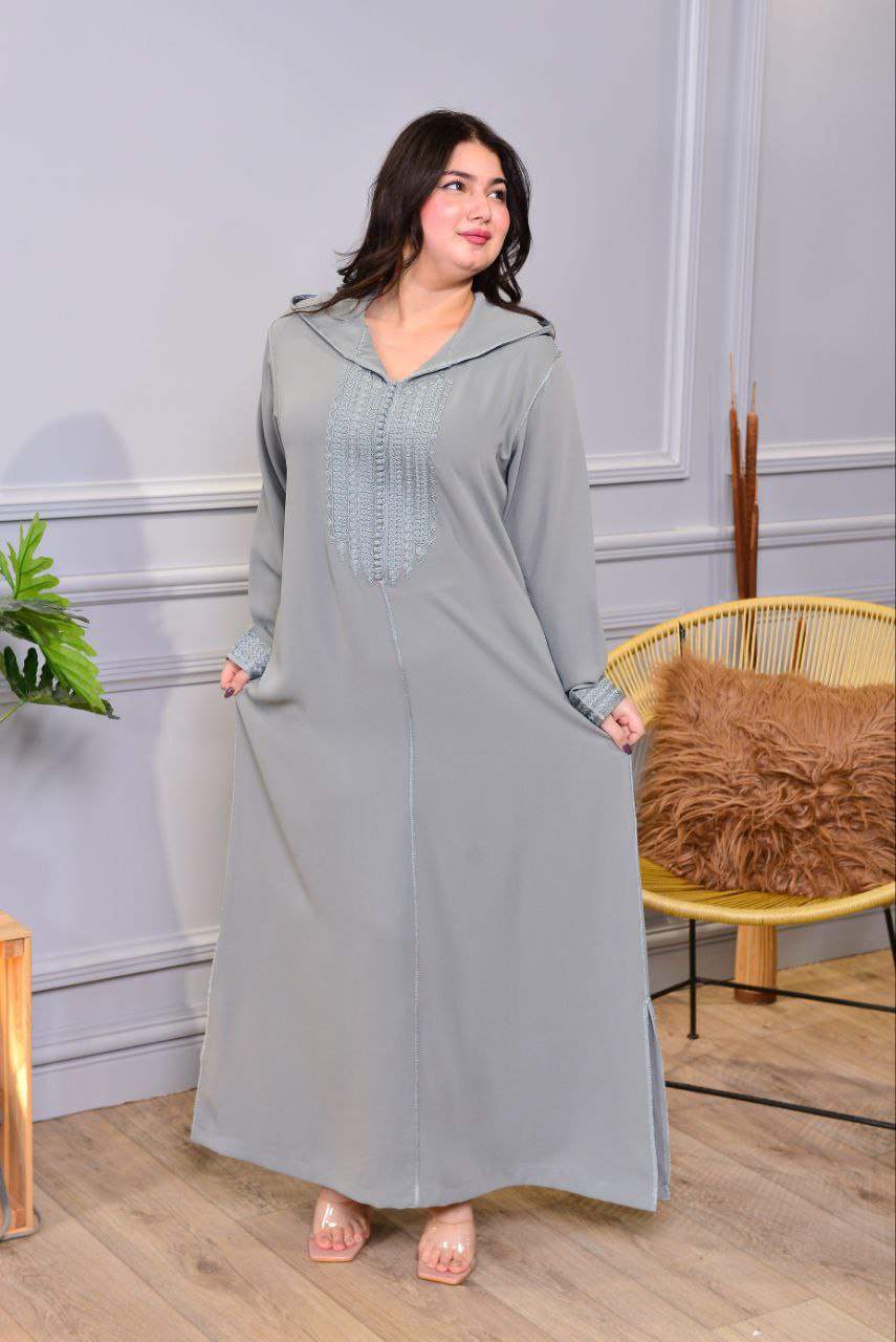 🧵 Tissu : Crêpe Dossoie soie + nouvelle broderie « kṭarfel »