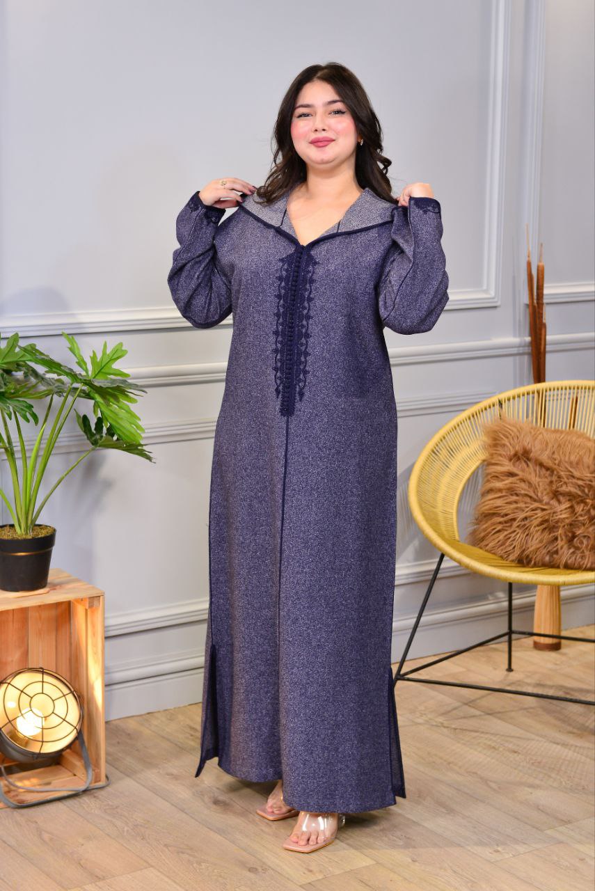 🧕 Djellaba d’hiver en tissu soufa de haute qualité