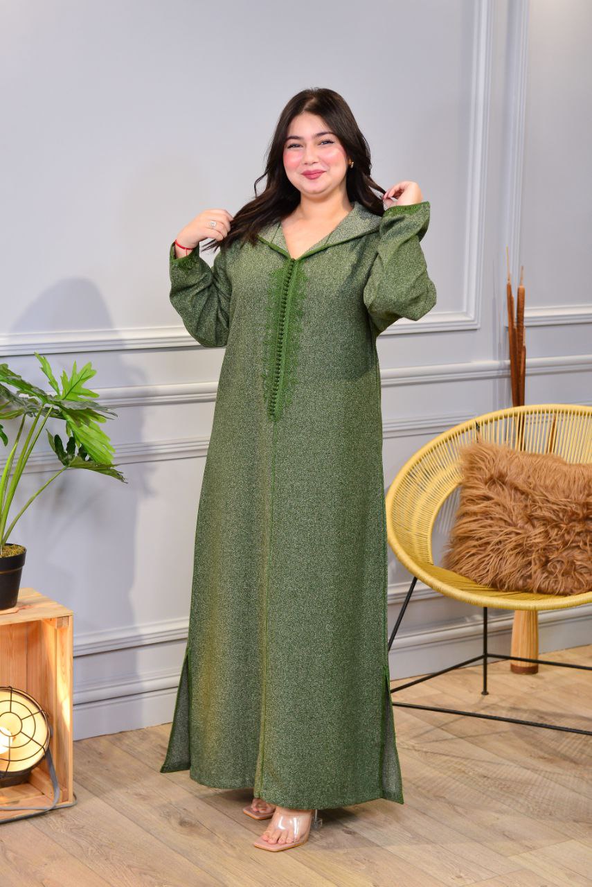 🧕 Djellaba d’hiver en tissu soufa de haute qualité