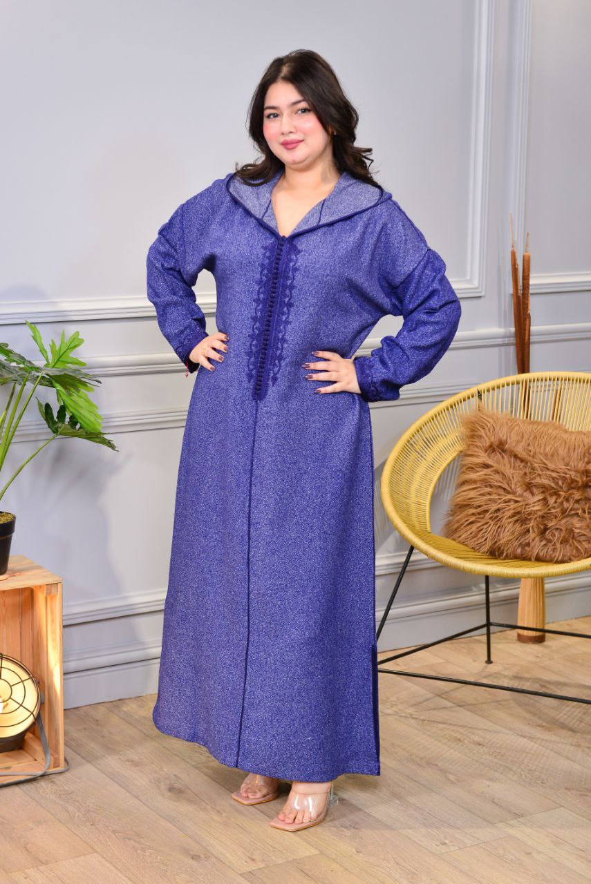 🧕 Djellaba d’hiver en tissu soufa de haute qualité