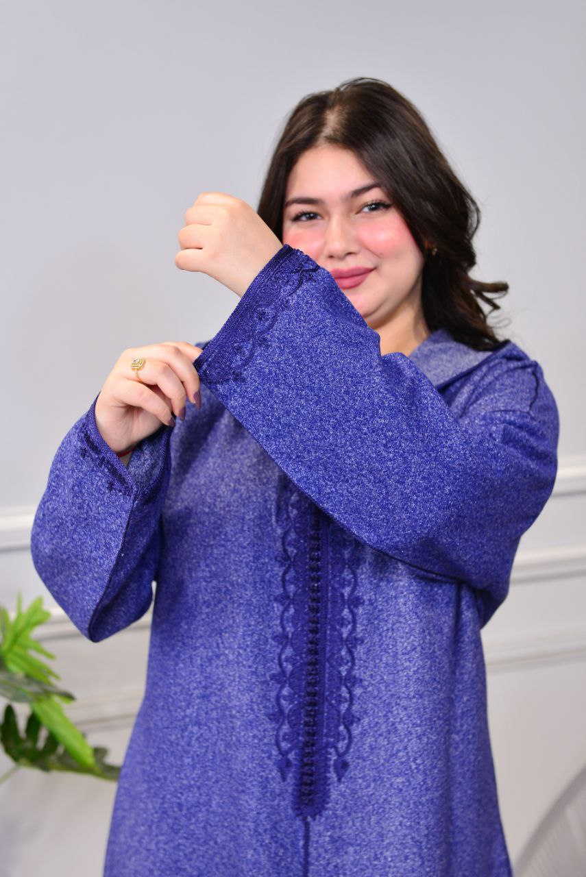 🧕 Djellaba d’hiver en tissu soufa de haute qualité