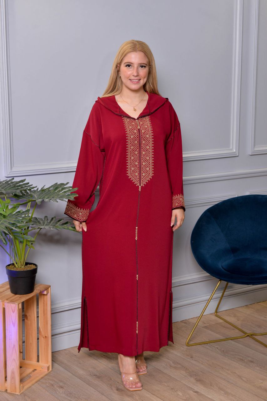 ✨ Djellaba en tissu Crêpe Dossoie (marque Lilian)