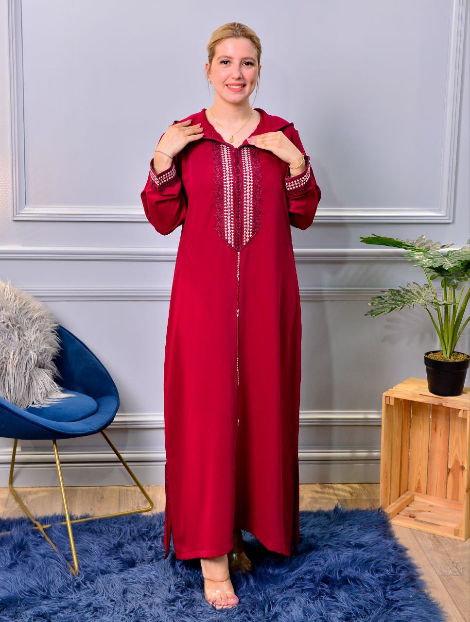 ✨ Nouvelle djellaba moderne à coupe évasée