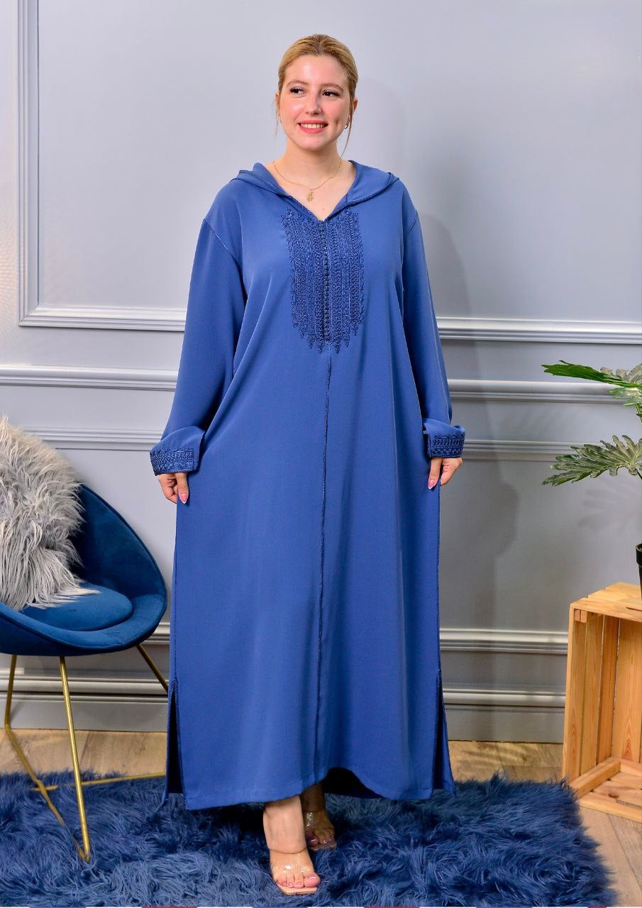 🧵 Tissu : Crêpe Dossoie soie + nouvelle broderie « kṭarfel »