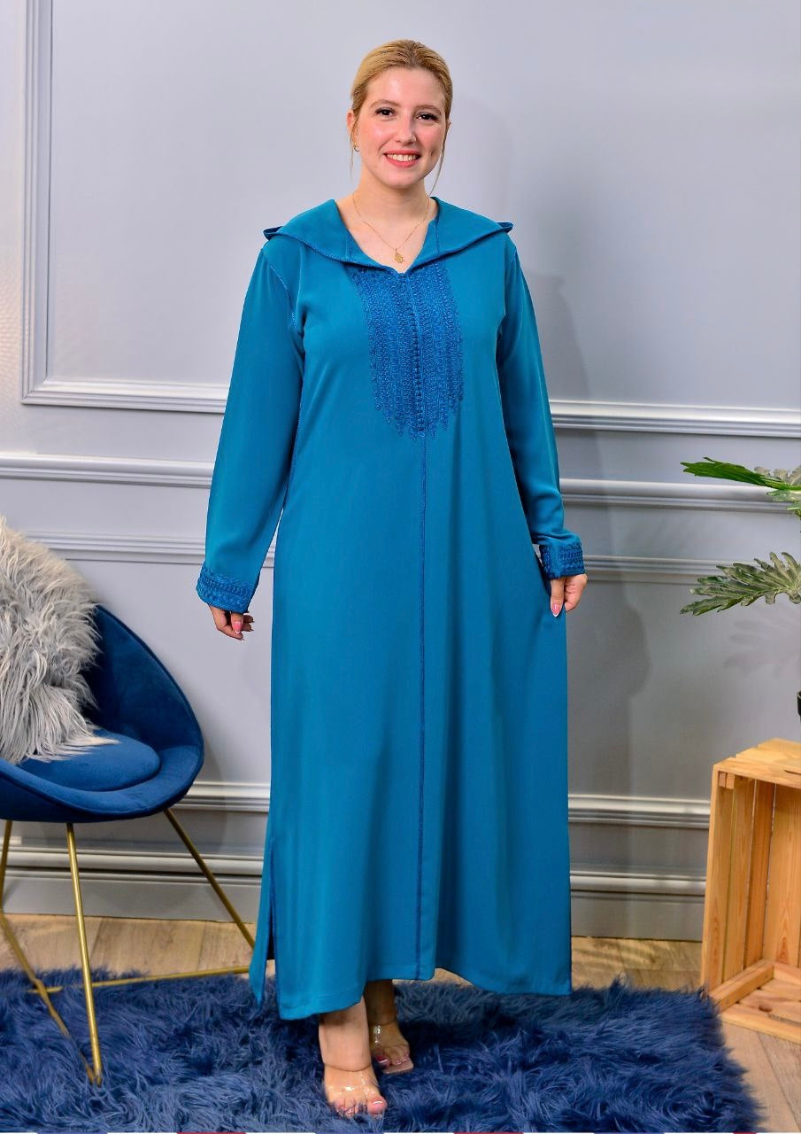 🧵 Tissu : Crêpe Dossoie soie + nouvelle broderie « kṭarfel »