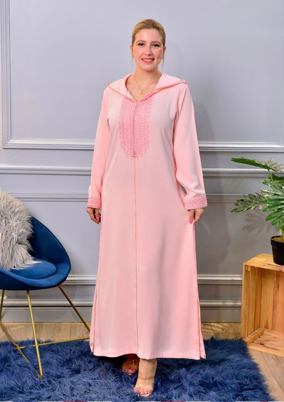 🧵 Tissu : Crêpe Dossoie soie + nouvelle broderie « kṭarfel »
