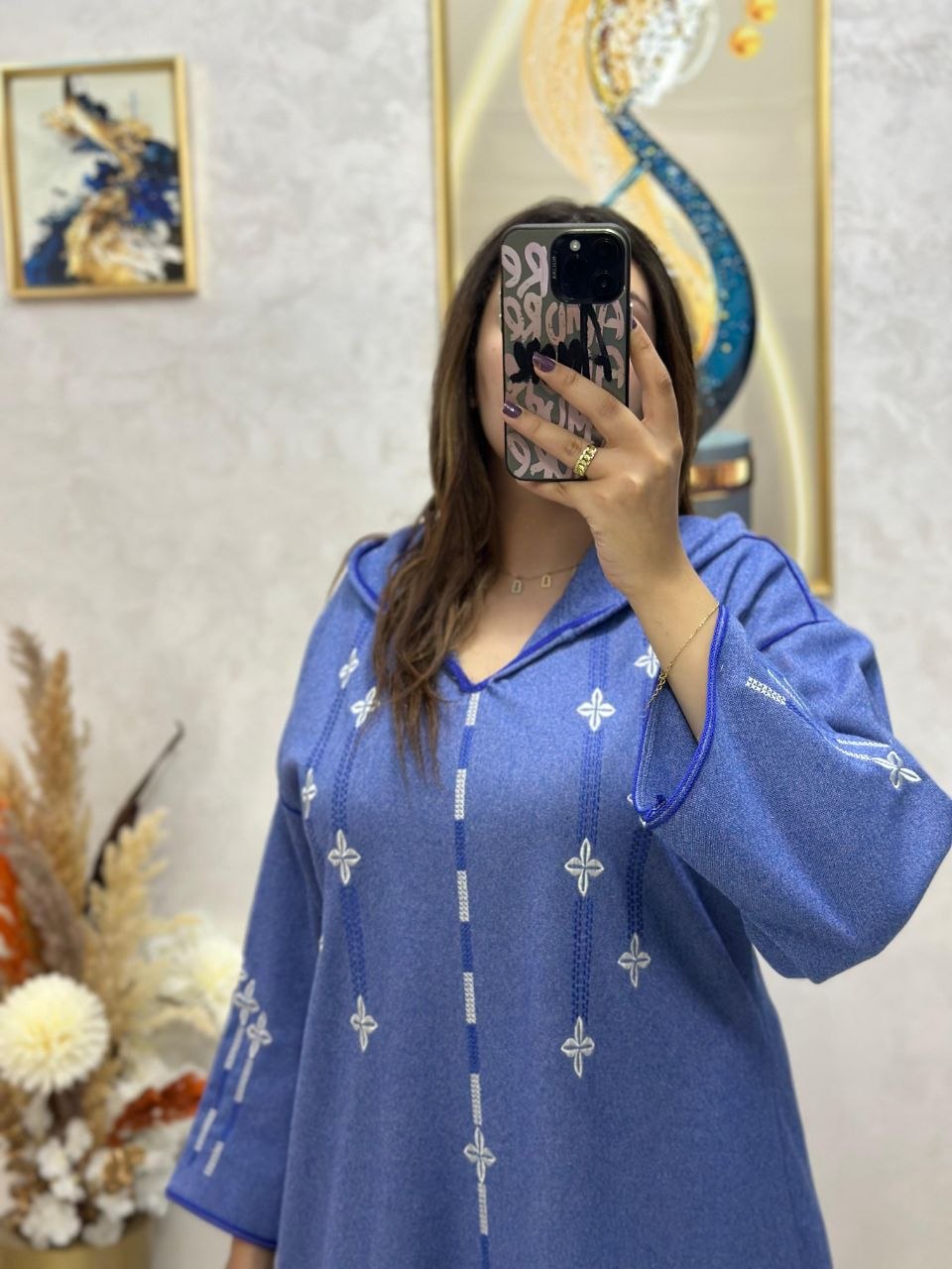 Jellaba Parchemin au tissu tweed de haute qualité 🧵