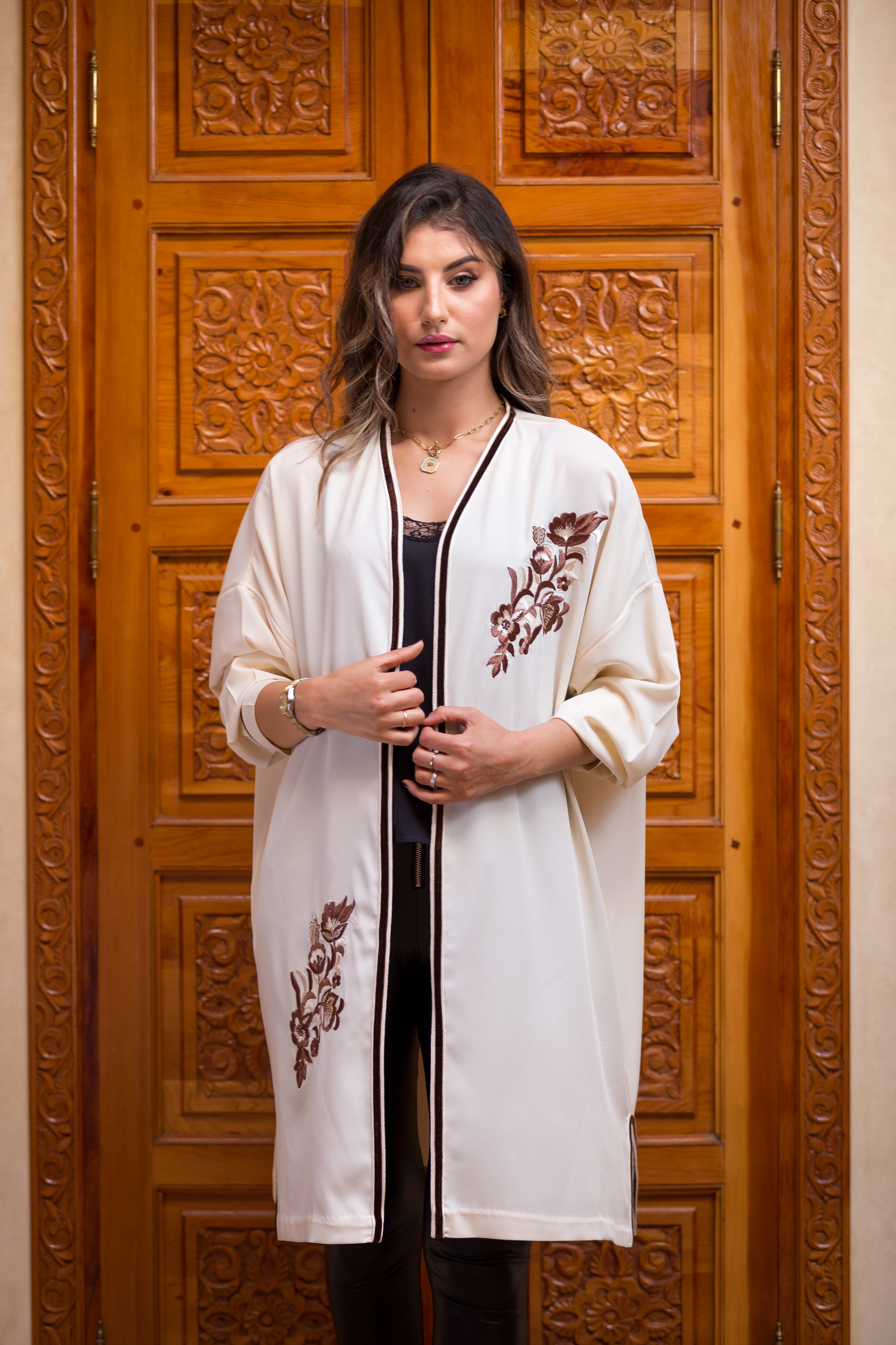 kimono-Tunique Fleurie