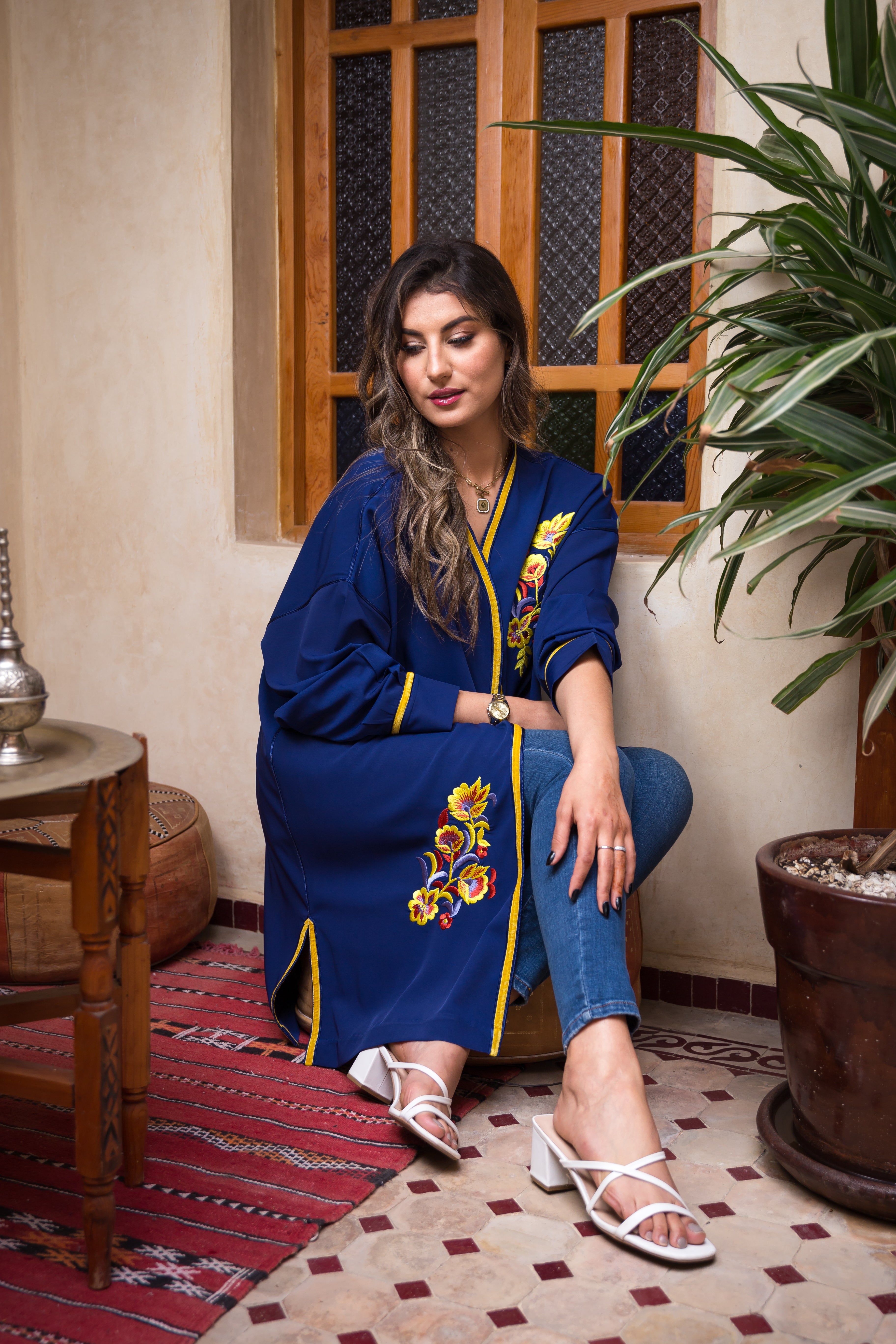 kimono-Tunique Fleurie