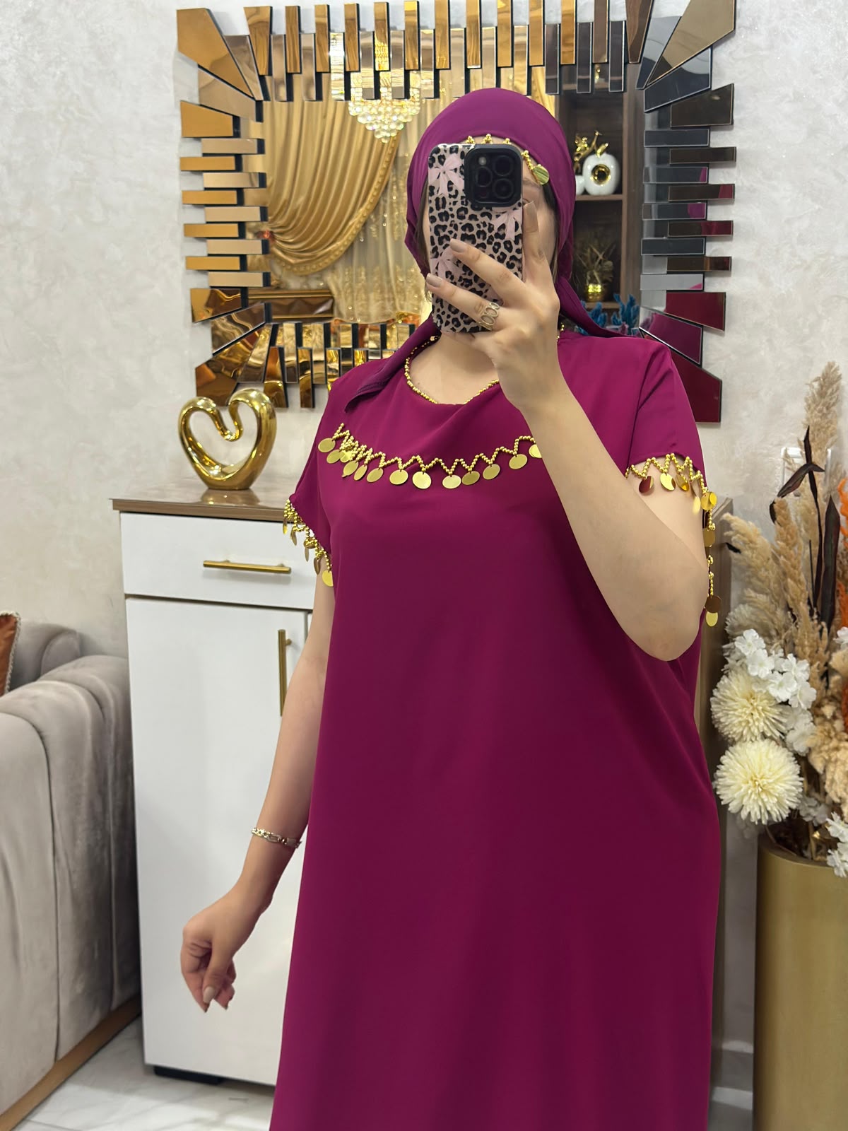 👗 Abaya égyptienne avec foulard