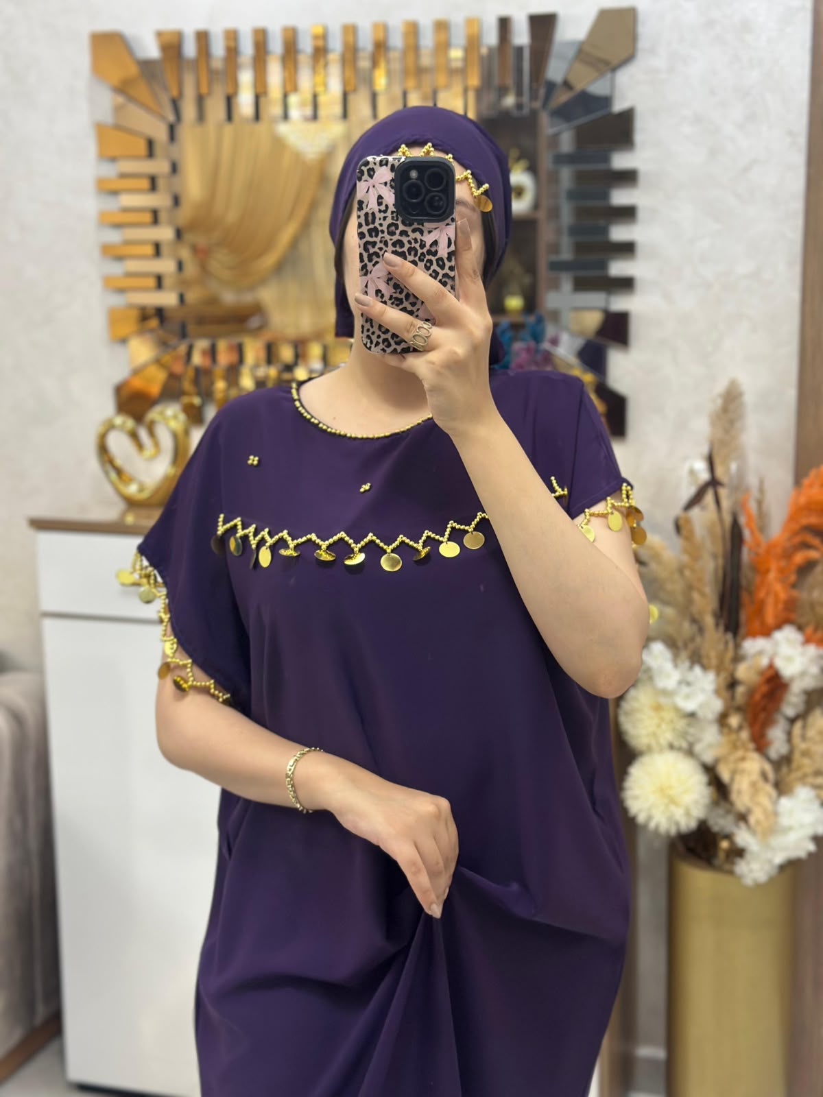 👗 Abaya égyptienne avec foulard